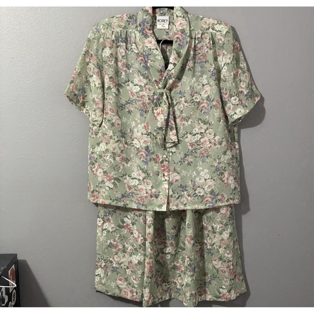 Koret Dress 2 Piece womens suit skirt set size 10 skirt shell & top